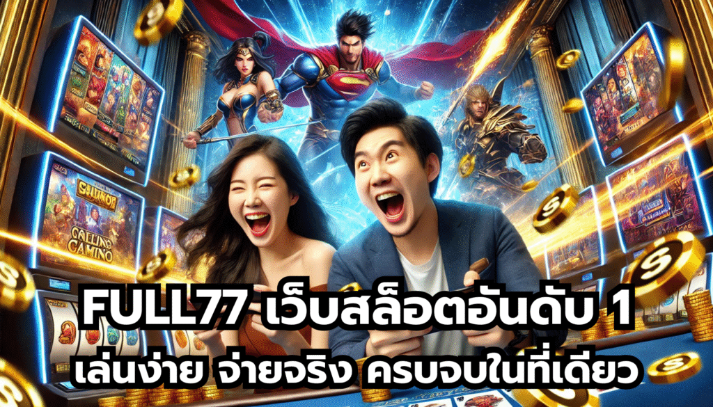 FULL77 เว็บสล็อตอันดับ 1 เล่นง่าย จ่ายจริง ครบจบในที่เดียว